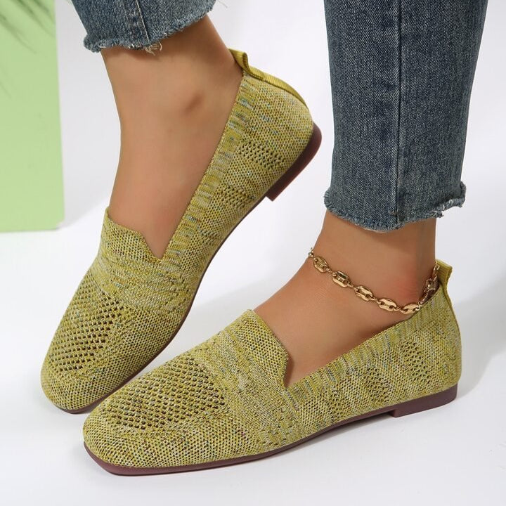 Lina - Lekkie płaskie buty z oddychającą siateczką i antypoślizgową podeszwą