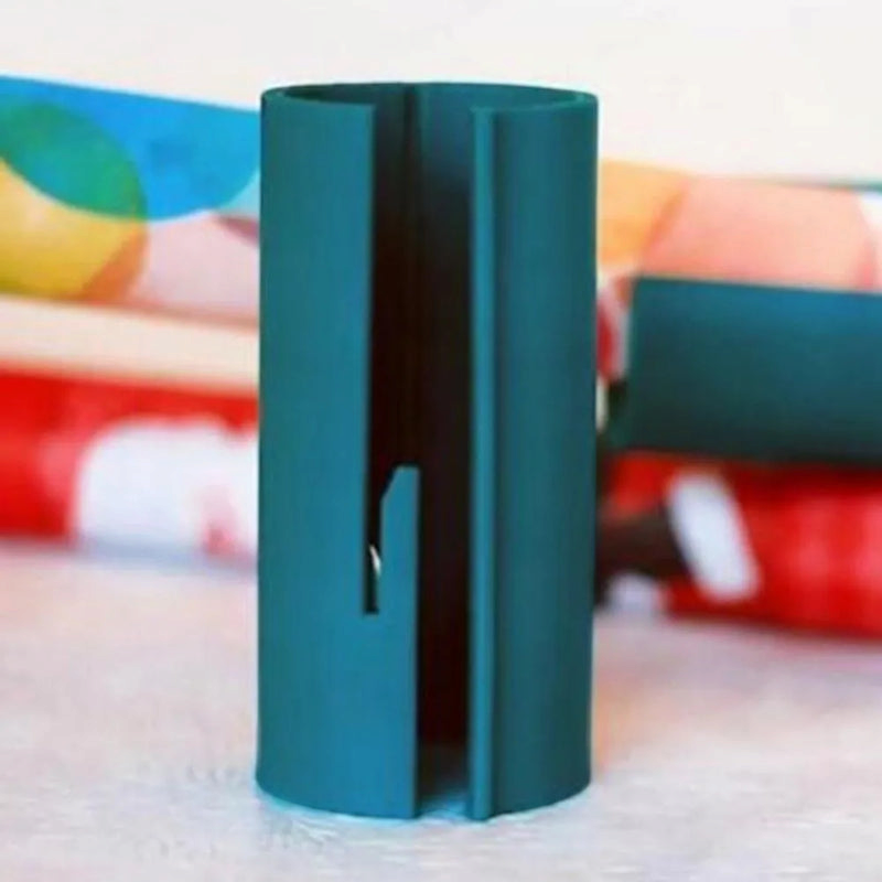 WrapSlice – cortador de papel de regalo con cuchilla integrada y bisagra flexible para sujetar el papel