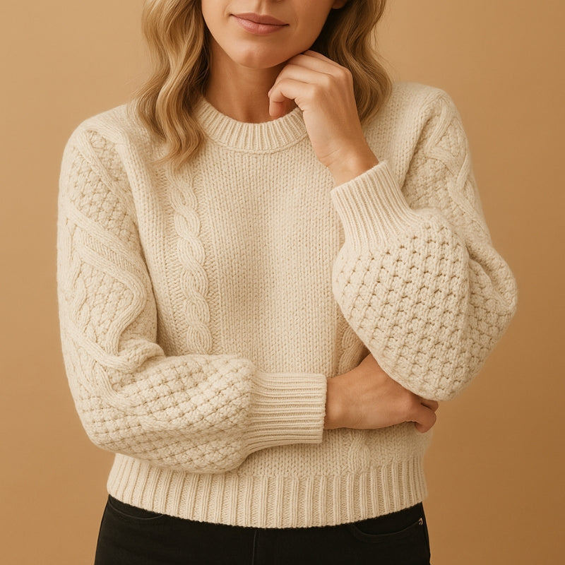 Jemma - Maglione a manica lunga con scollo tondo
