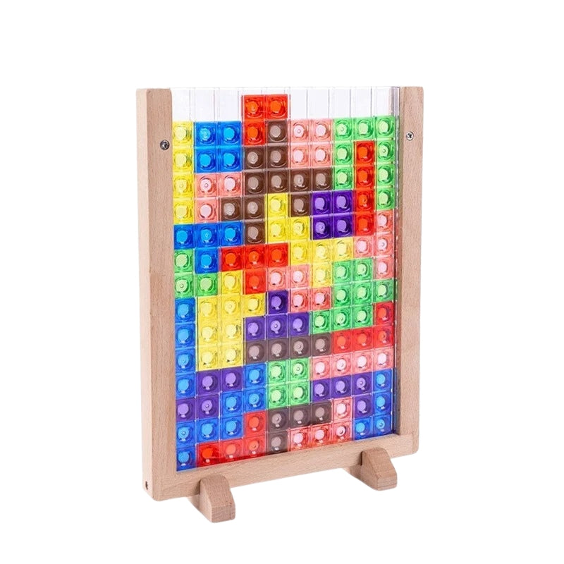 PuzzleMatrix – Tablă de puzzle cu blocuri și piese geometrice interconectate