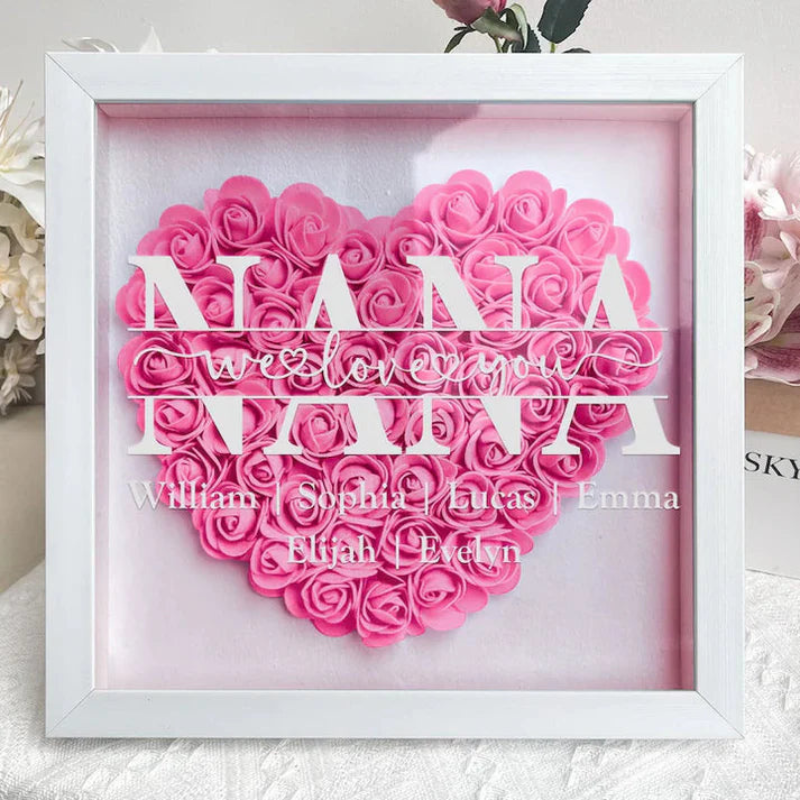 Regalo per la Festa della Mamma | Scatola di Fiori Ispirata al Cuore
