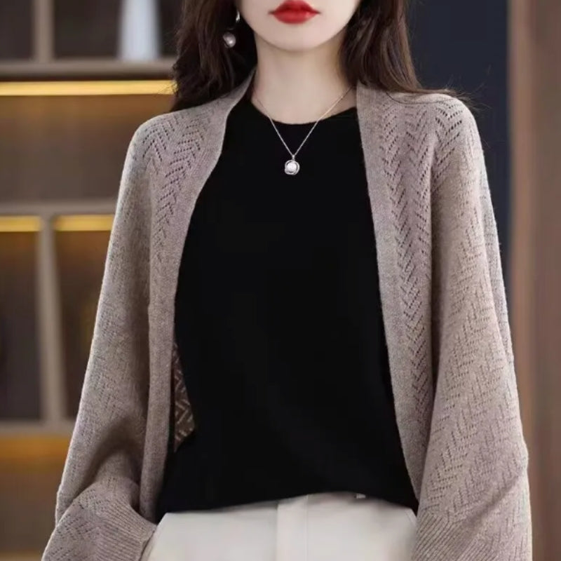 Whitney – Maglione con maniche lunghe e design con spalle scoperte