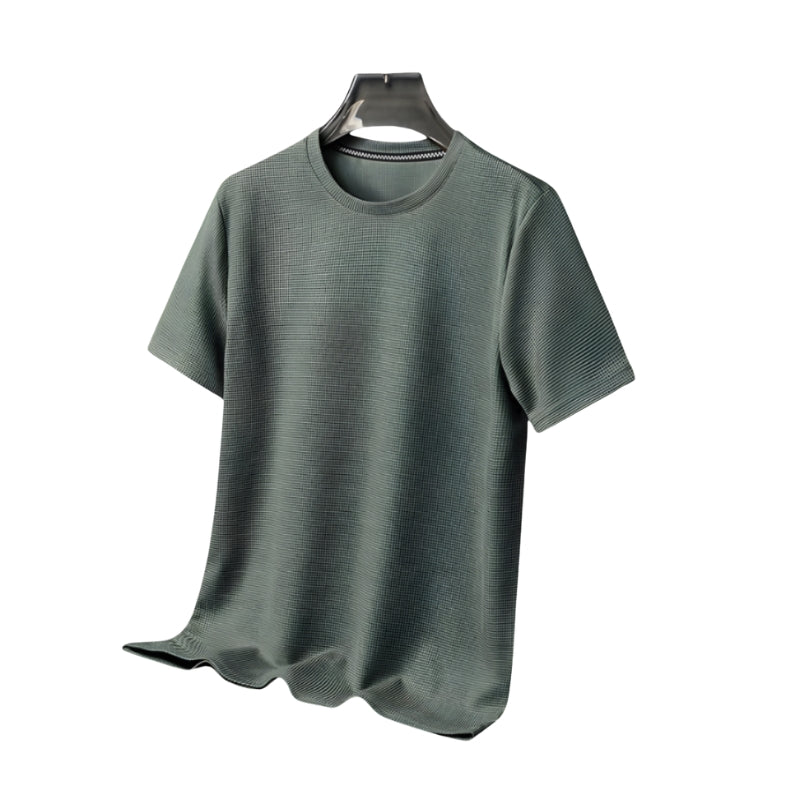 Owen – Tricou cu mâneci scurte și model de tip waffle respirabil