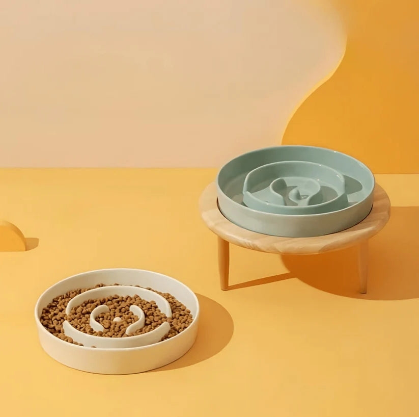 PetEase – Slow feeder kom voor honden en katten met standaard