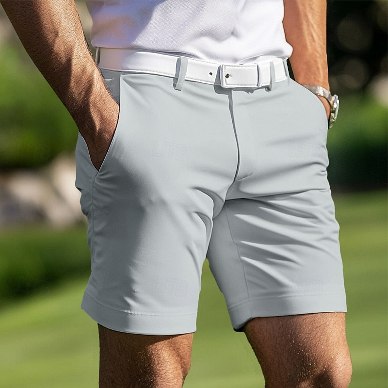 Pantaloncini casual da uomo con chiusura a cerniera