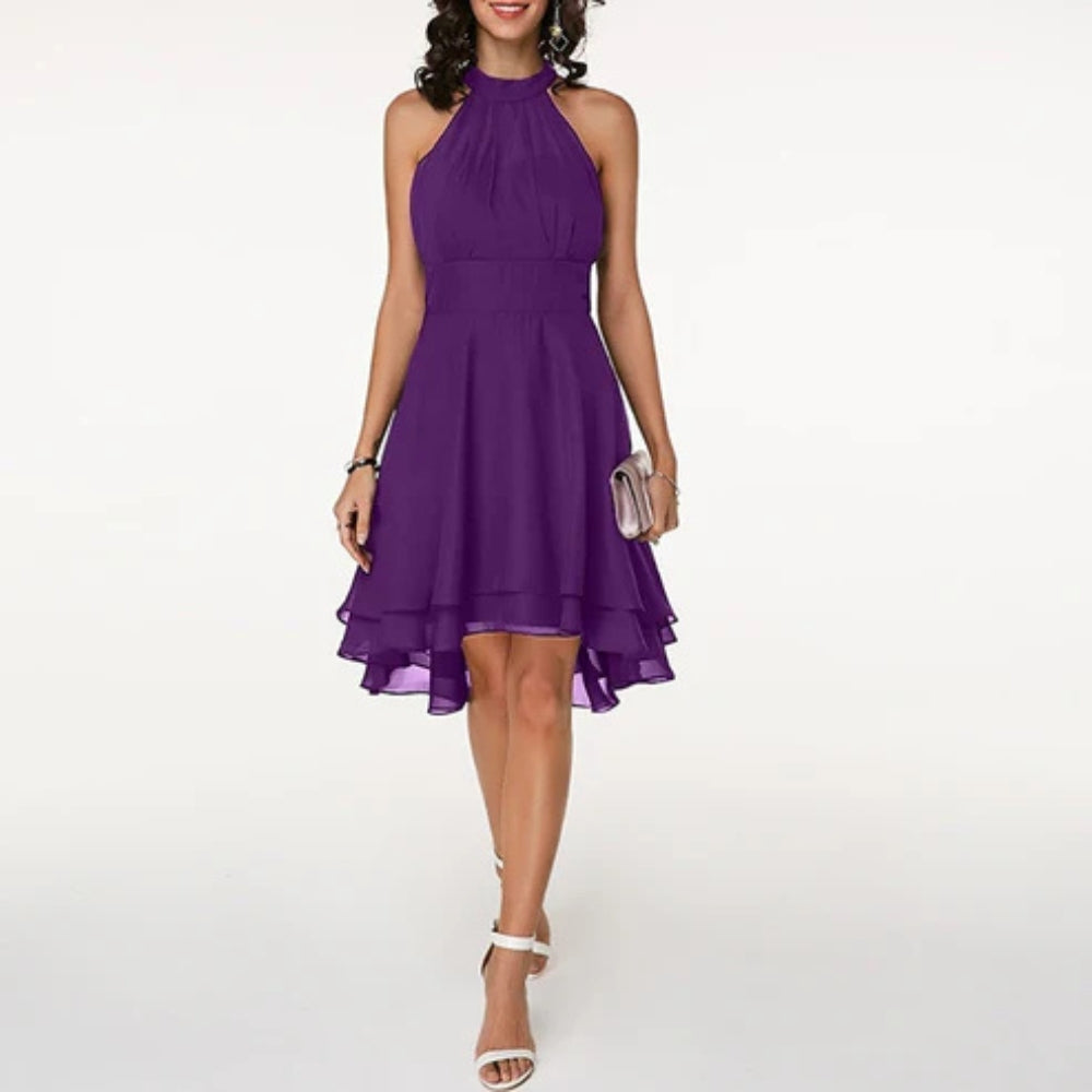 Julia – Robe élégante fluide avec encolure dos nu et coupe confortable