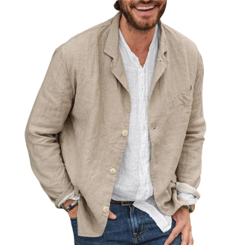 James – Manteau Homme Moderne avec Col Raffiné et Boutonnage