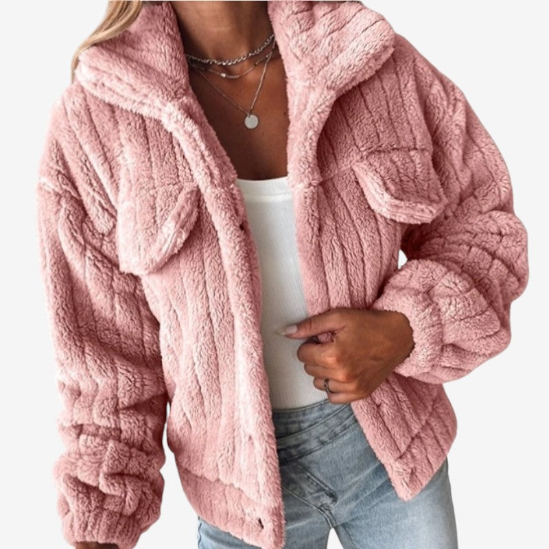 Rylee – Long Sleeve Jacket with Buttons and Chest Pockets