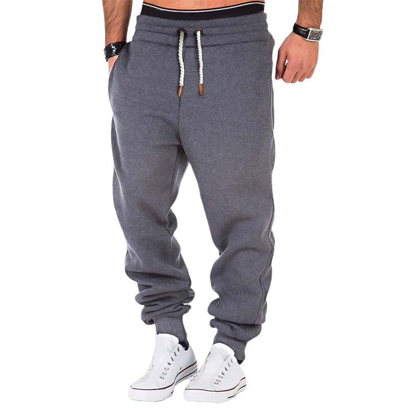 Max – Pantaloni jogging moderni con coulisse, modello alla caviglia e tasche laterali