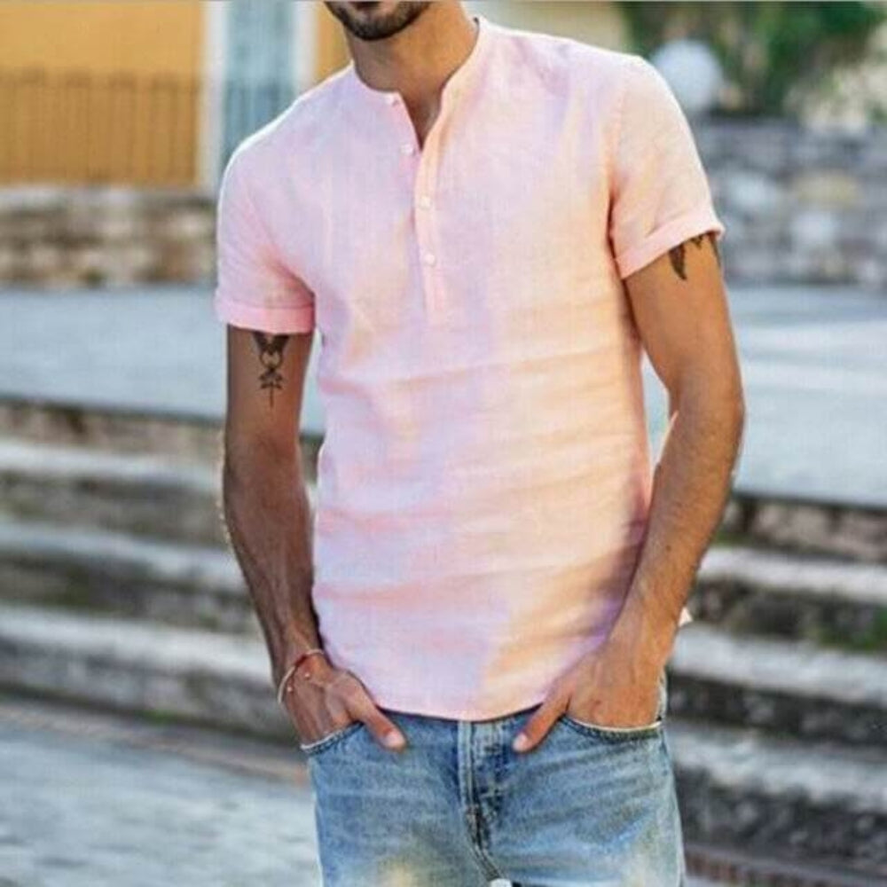 Miller – Chemise élégante à manches courtes avec fermeture à boutons et coupe confortable