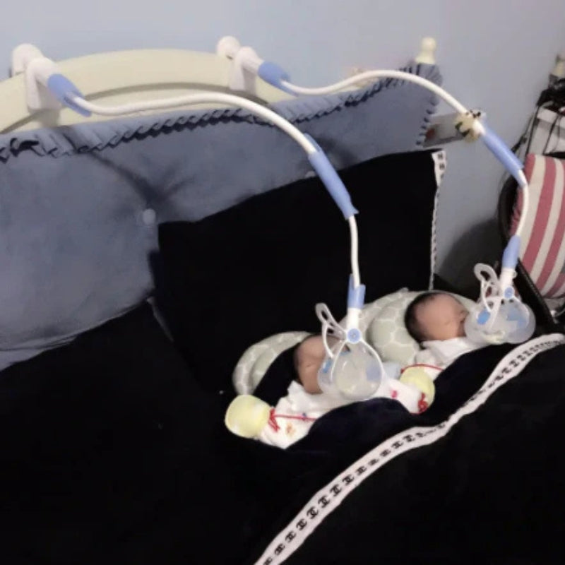 BebeFlex – Porte-Biberon Mains Libres avec Tube Flexible et Base Stable