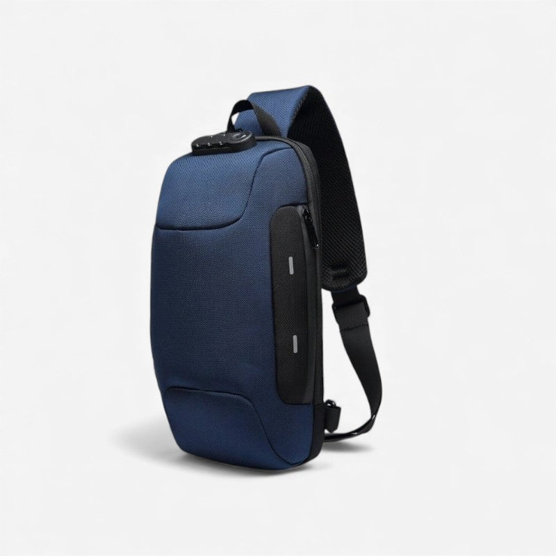 Mark – Crossbody Tas met Ritssluitingen en Verstelbare Band