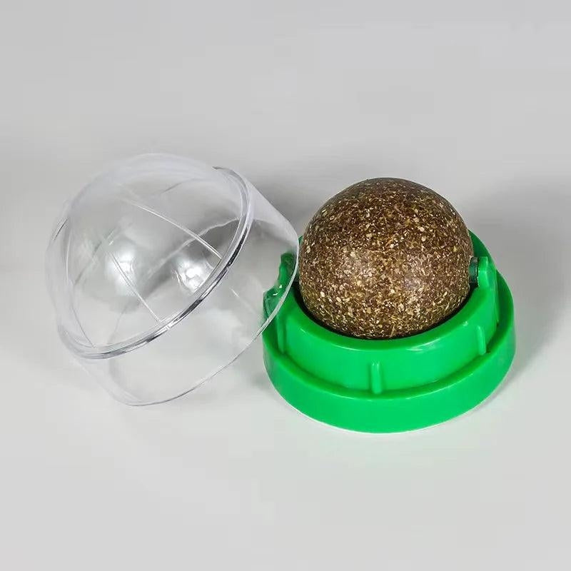 PawSphere – Cat Toy with Wall Mount and Movable Ball Design