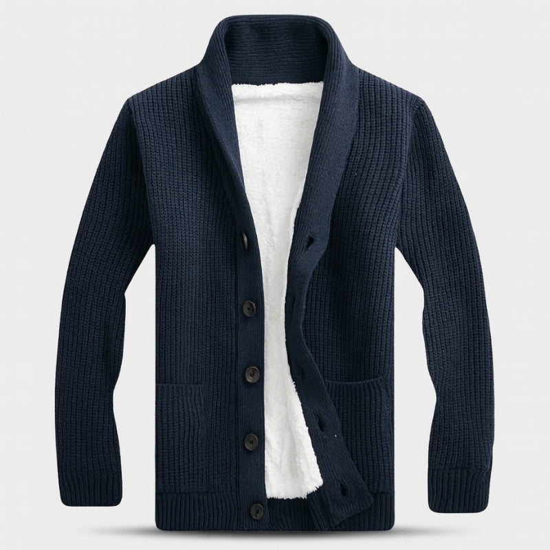 Aiden - Classic Cardigan with Long Sleeves and Front Buttons