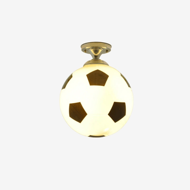 PlayGlow – LED-plafondlamp met kleurrijk voetbalmotief