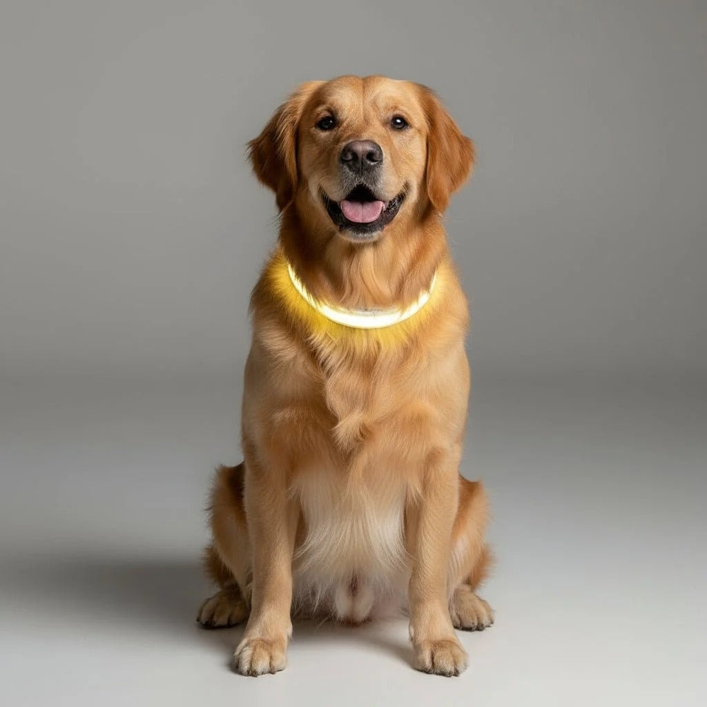 LumaPaw – USB rechargeable LED dog leash with reflective strip