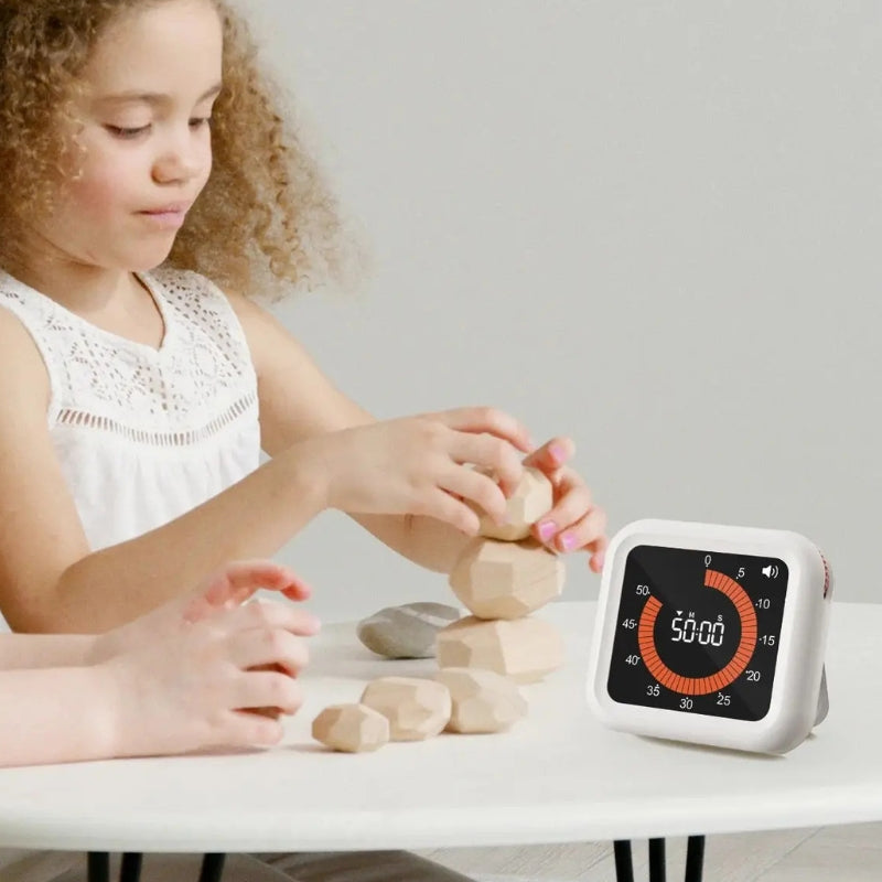 EcoTimer - Digitaal Timer met Verstelbaar Volume en Oplaadbaar Ontwerp