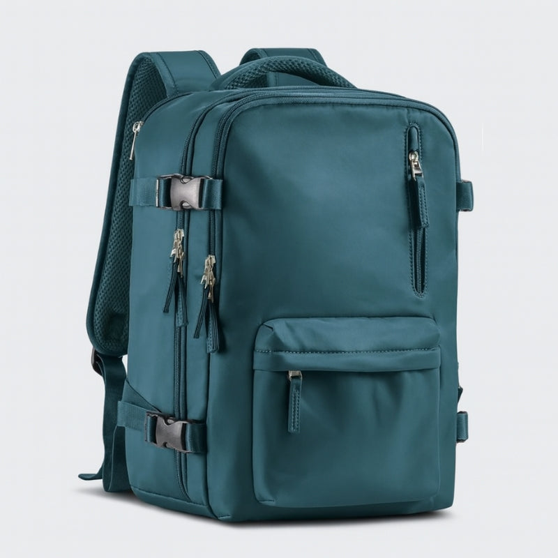 PackEase - Borsa da viaggio con più tasche con cerniera e tracolla regolabile