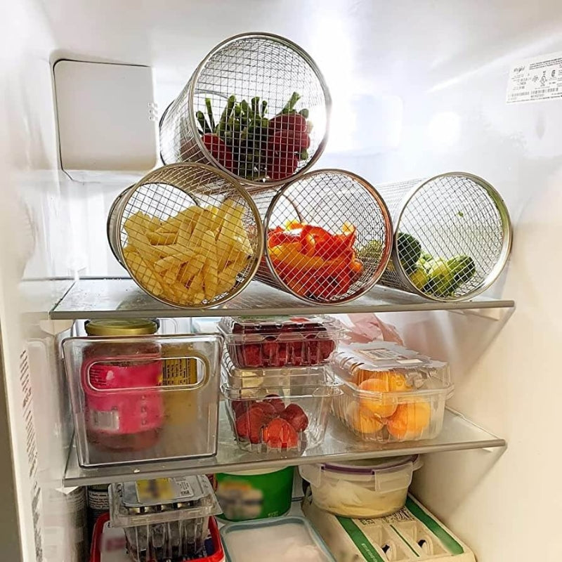 CylinderGrill - Coș din plasă pentru grătar destinat alimentelor delicate și mici