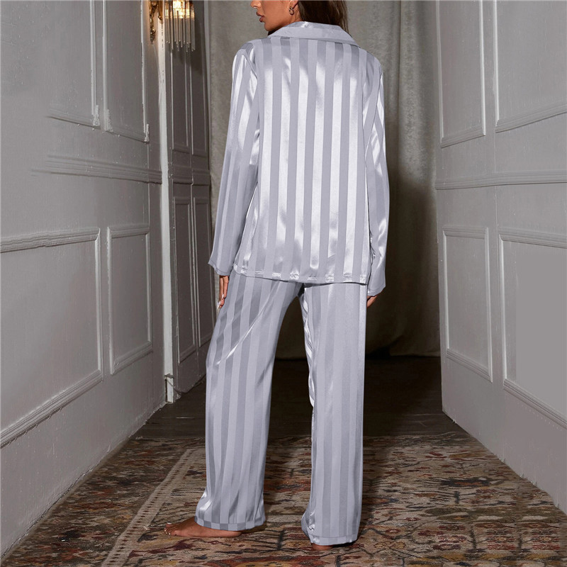 Button-Front Women's Pajama Set Long Sleeve