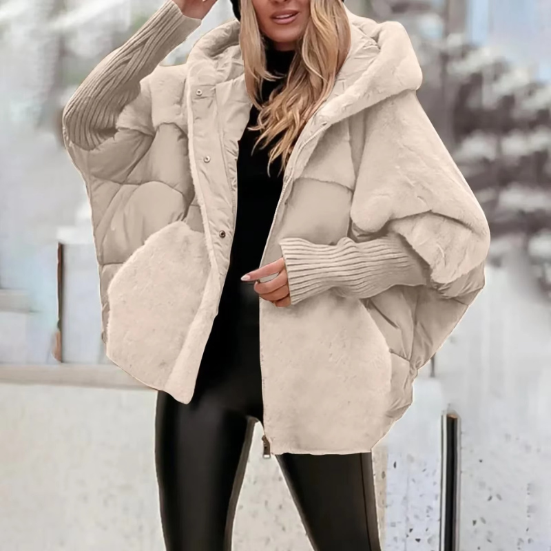 Abigail – Palton cu fermoar și mâneci lungi cu glugă | Închidere cu fermoar pe toată lungimea | Strat ușor pentru purtare zilnică | Mărimi S–3XL | Bej, Negru, Maro, Gri
