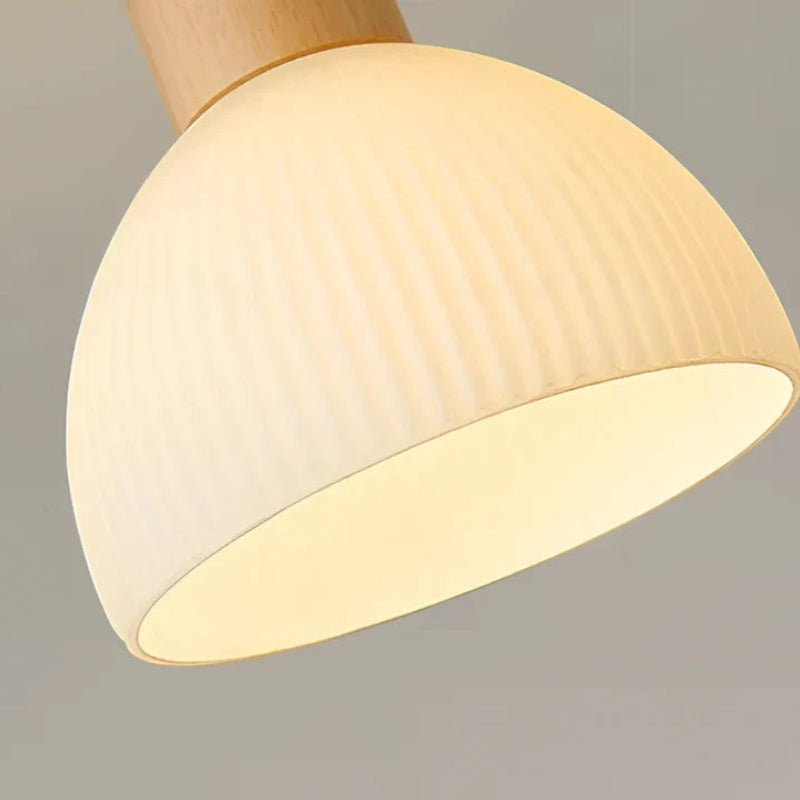BrightRidge – Circular ribbed LED surface-mounted ceiling lamp with classic design