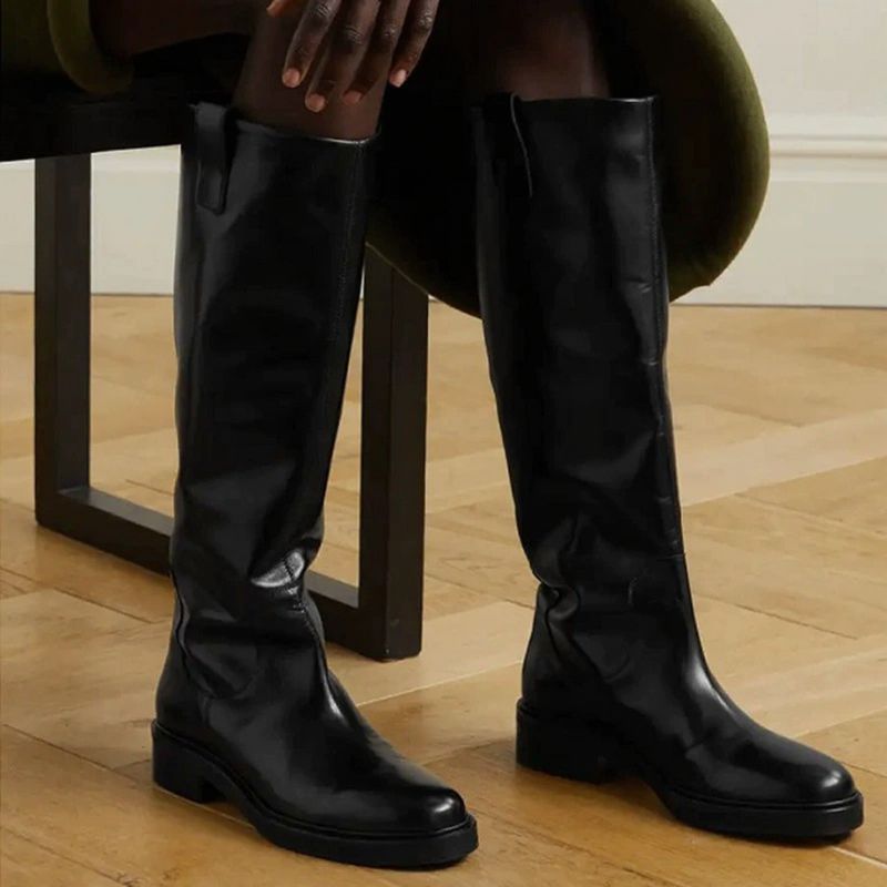Bottes montantes pour femmes à talon bas