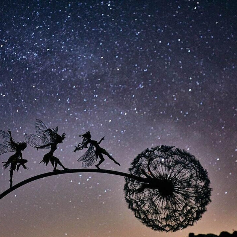 FairyBloom – Decorative Fairy Angel Figurines with Dandelion Design