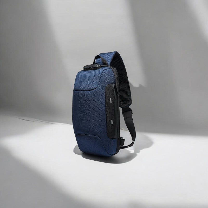 Mark – Crossbody Tas met Ritssluitingen en Verstelbare Band