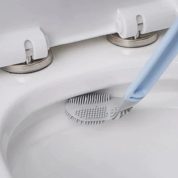 HygieneSwipe – Hajlékony WC-kefe lapos fejjel és falitartóval baktériummentes tisztításhoz