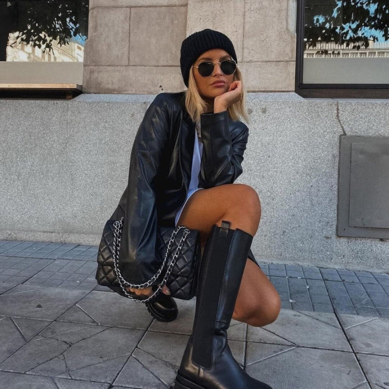 Cecilia - Jachetă cu mâneci lungi și buzunare laterale