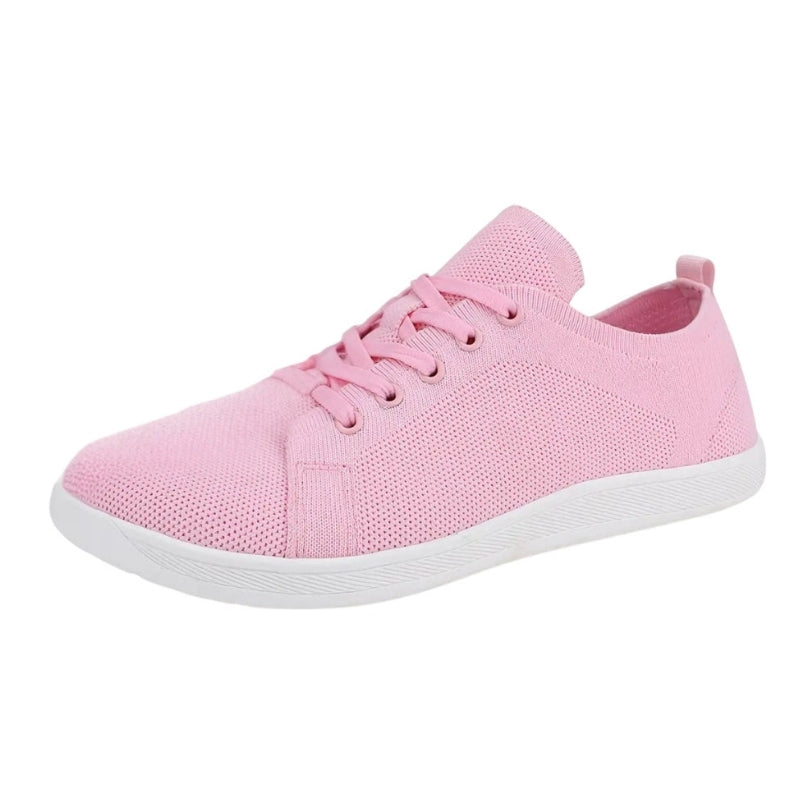 Jess - Scarpe barefoot traspiranti con punta larga e chiusura con lacci