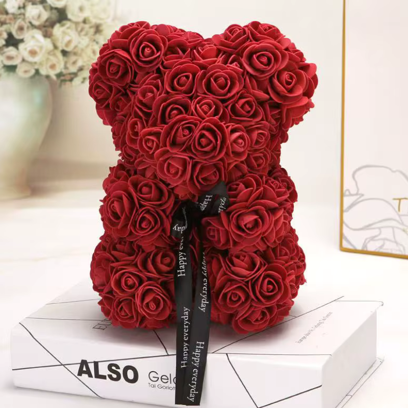 Regalo per la Festa della Mamma | Orsetto di Rose per Decorazione