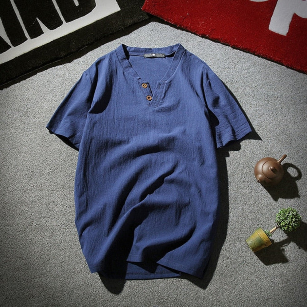 Bruce – Elegant short-sleeve button-up shirt with comfortable fit