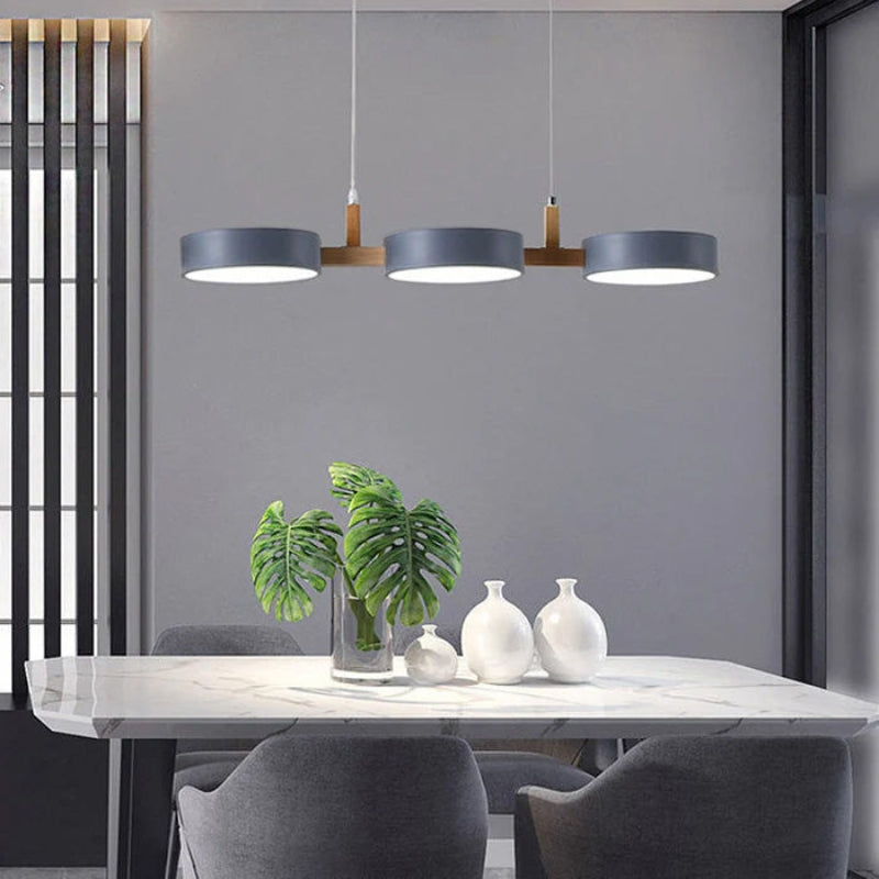 TrioGlow – LED stropní závěsná lampa s třemi stínidly
