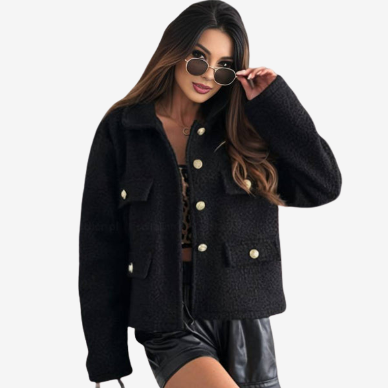 Daniela - Long sleeve jacket with button closure