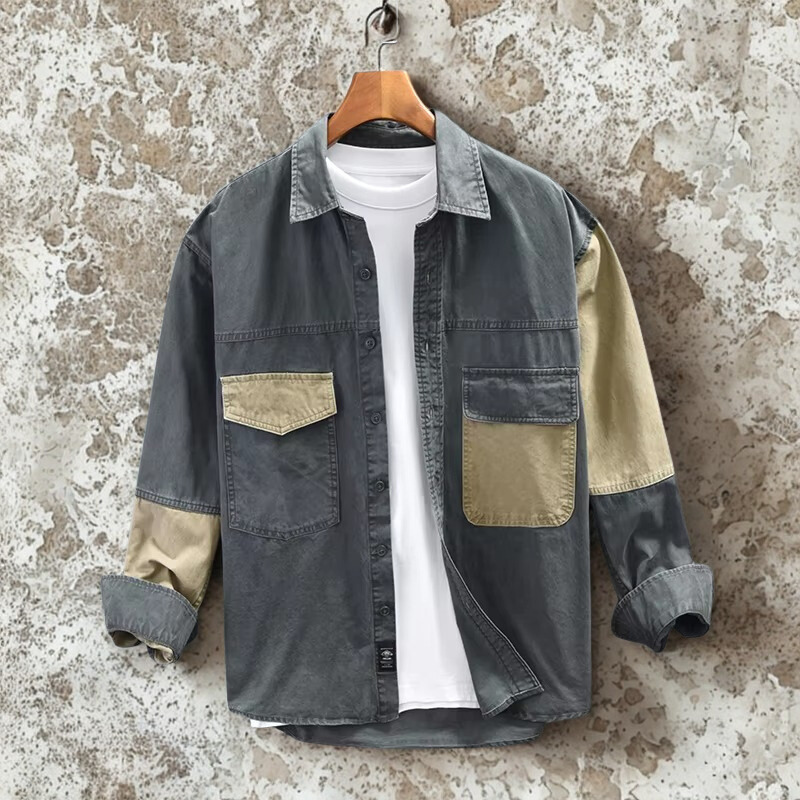 Bryxon - Heren Bryxon Jacket | Long sleeve, Turn-down collar, Button | Polyester | M–3XL