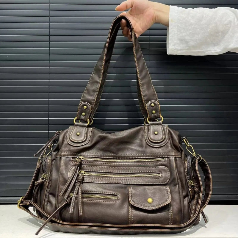 Tiffany – Sac à main avec sangles réglables et plusieurs poches zippées