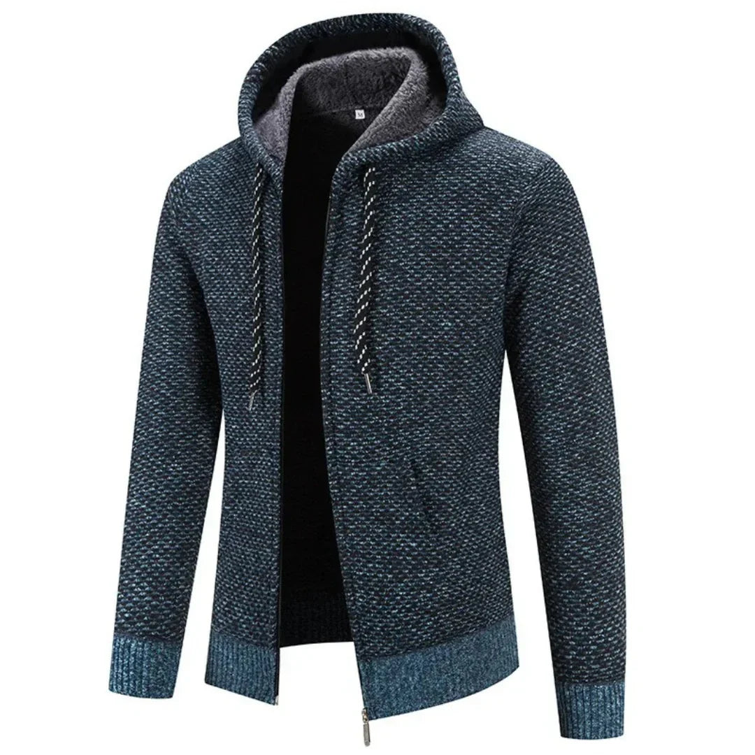 Beron - Warm long-sleeve jacket with hood and pockets
