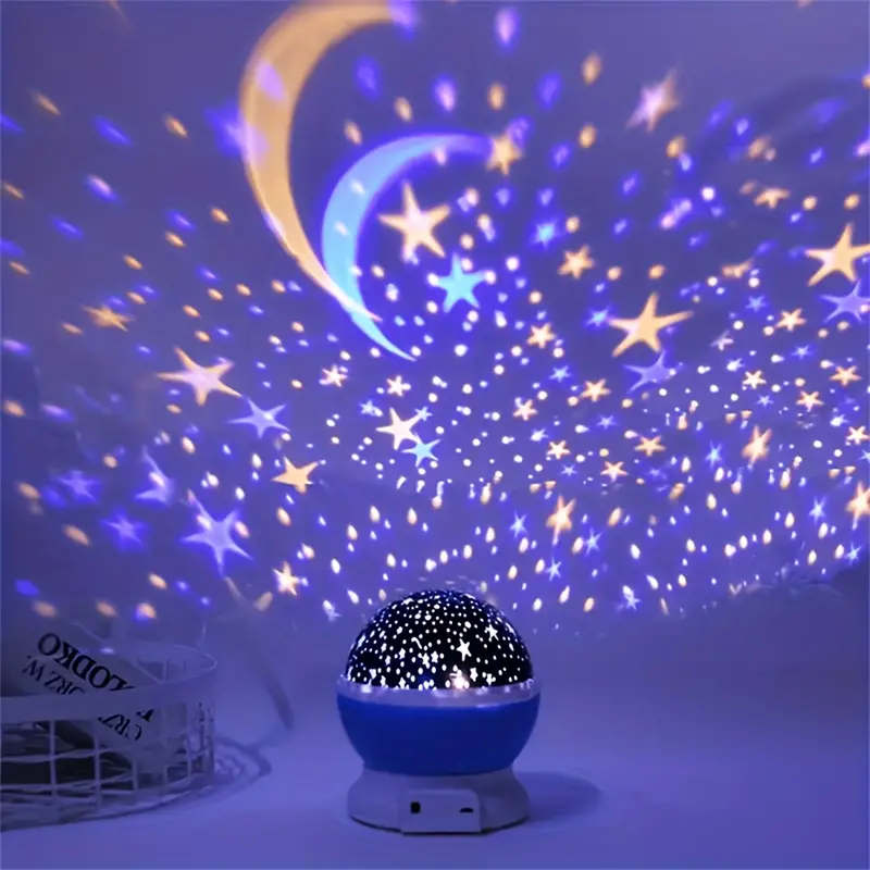 StellaGlow – Star Projector Night Light with Moon and Color-Changing Light