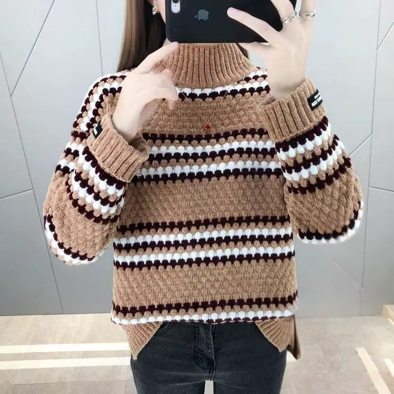 Olga - Turtleneck sweater with long sleeve and ribbed design
