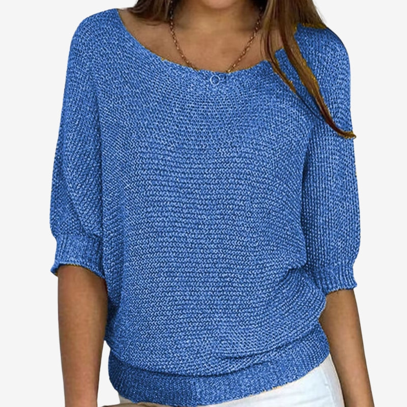 Gianna - Long sleeve sweater with round neck