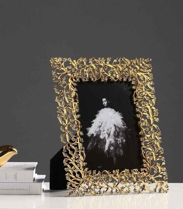 AuraFrame - Cornice ispirata all'oro foglia per foto e opere d'arte