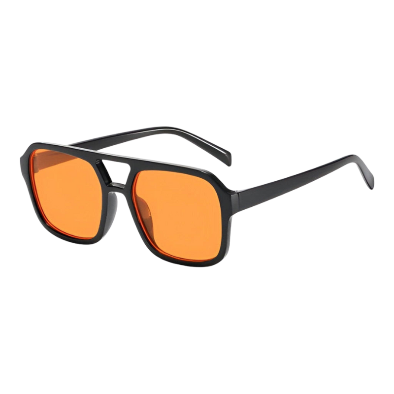 VeroLux – Lunettes de Soleil à Monture Carrée en Plastique avec Verres en Plastique