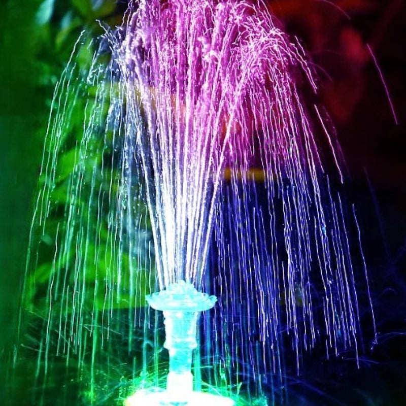 AquaGlow – Fontana d’Acqua con Forma Rotonda e Design Solare