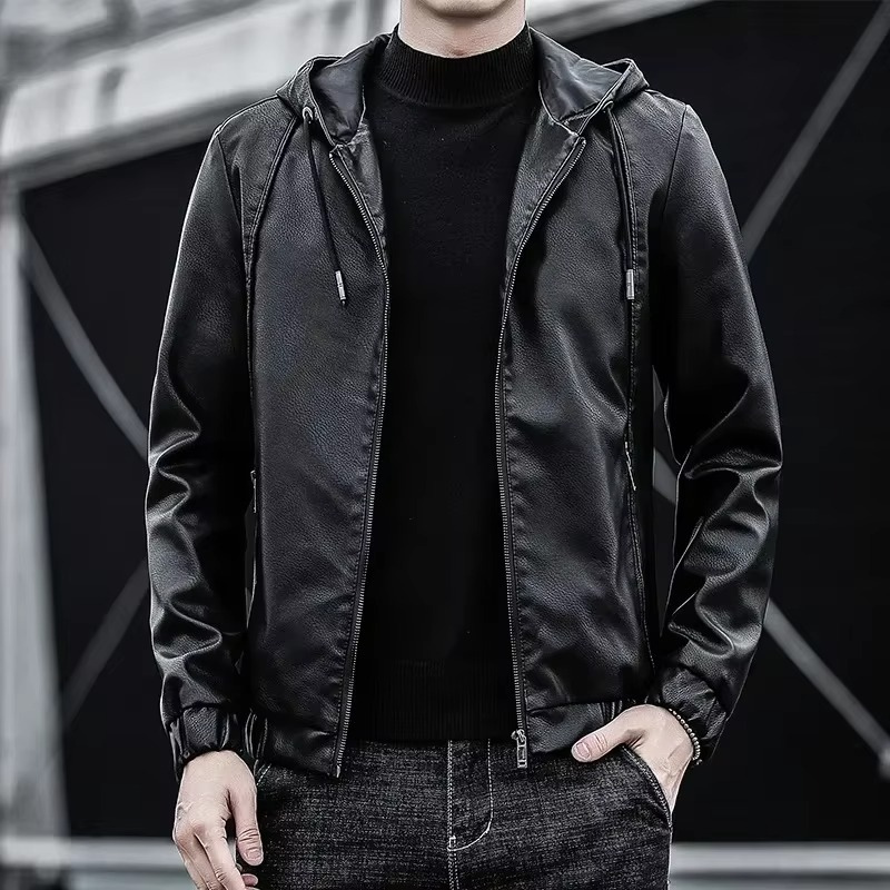 Aidam – Veste à manches longues avec fermeture éclair | Capuche réglable avec poches latérales | Couche extérieure simple pour tous les jours | Tailles S–2XL | Marron, Noir, Gris