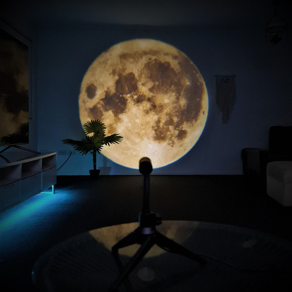 MoonSphere - Moon Earth Projector with LED Light and Rotating Projection