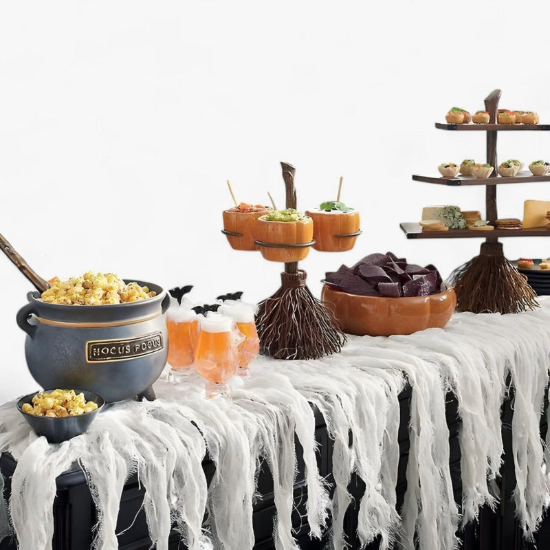HexaCauldron – Vassoio da portata a forma di calderone per Halloween con design classico