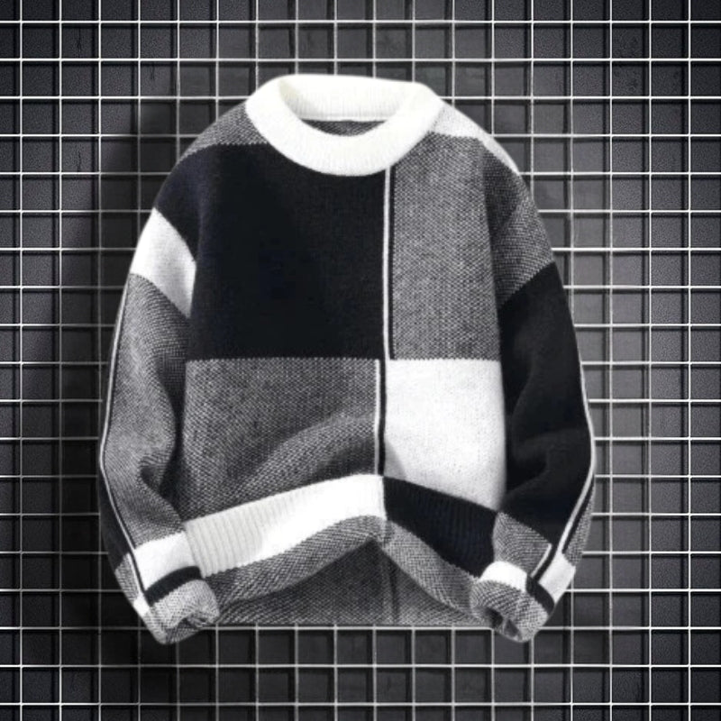 Albie – Maglione a vestibilità ampia con scollo rotondo e maniche lunghe | Comfort rilassato per uso quotidiano | Stile classico senza tempo | Taglie M–4XL | Nero, Verde, Blu, Rosa Materiale