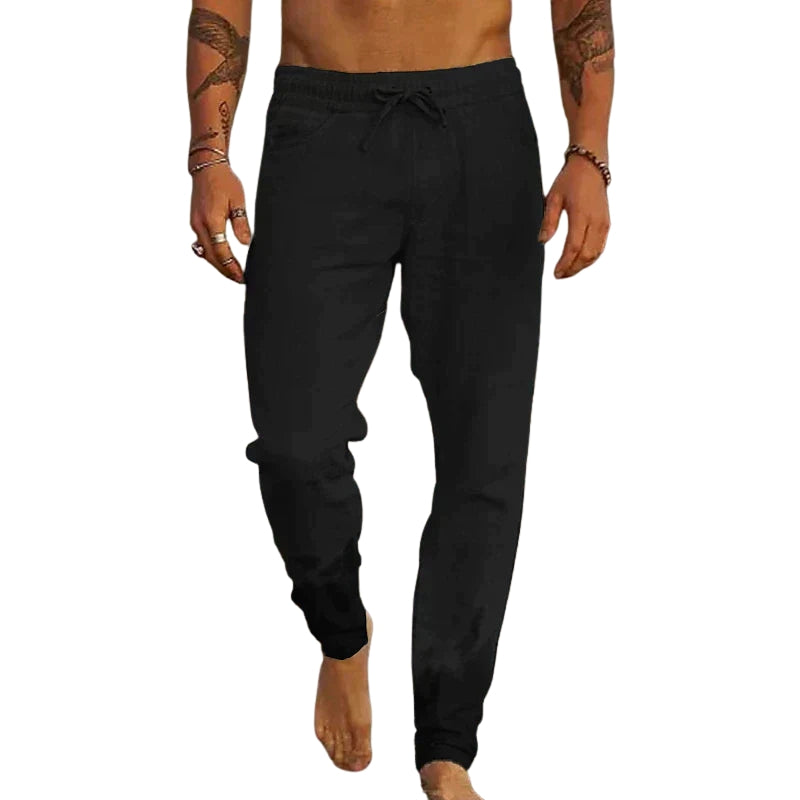 Michael – Pantaloni Larghi con Vita Elastico, Coulisse e Tasche